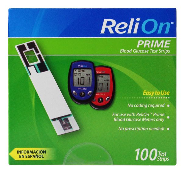 ReliOn Prime 100 Test Strips