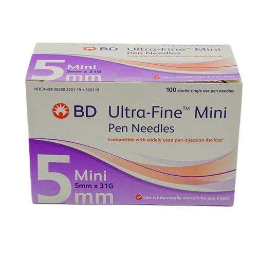 BD Pen Needles - 5mm x 31G - 100ct - Retail